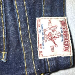 True Religion Men's/ Women's Dark Blue Relaxed Jeans